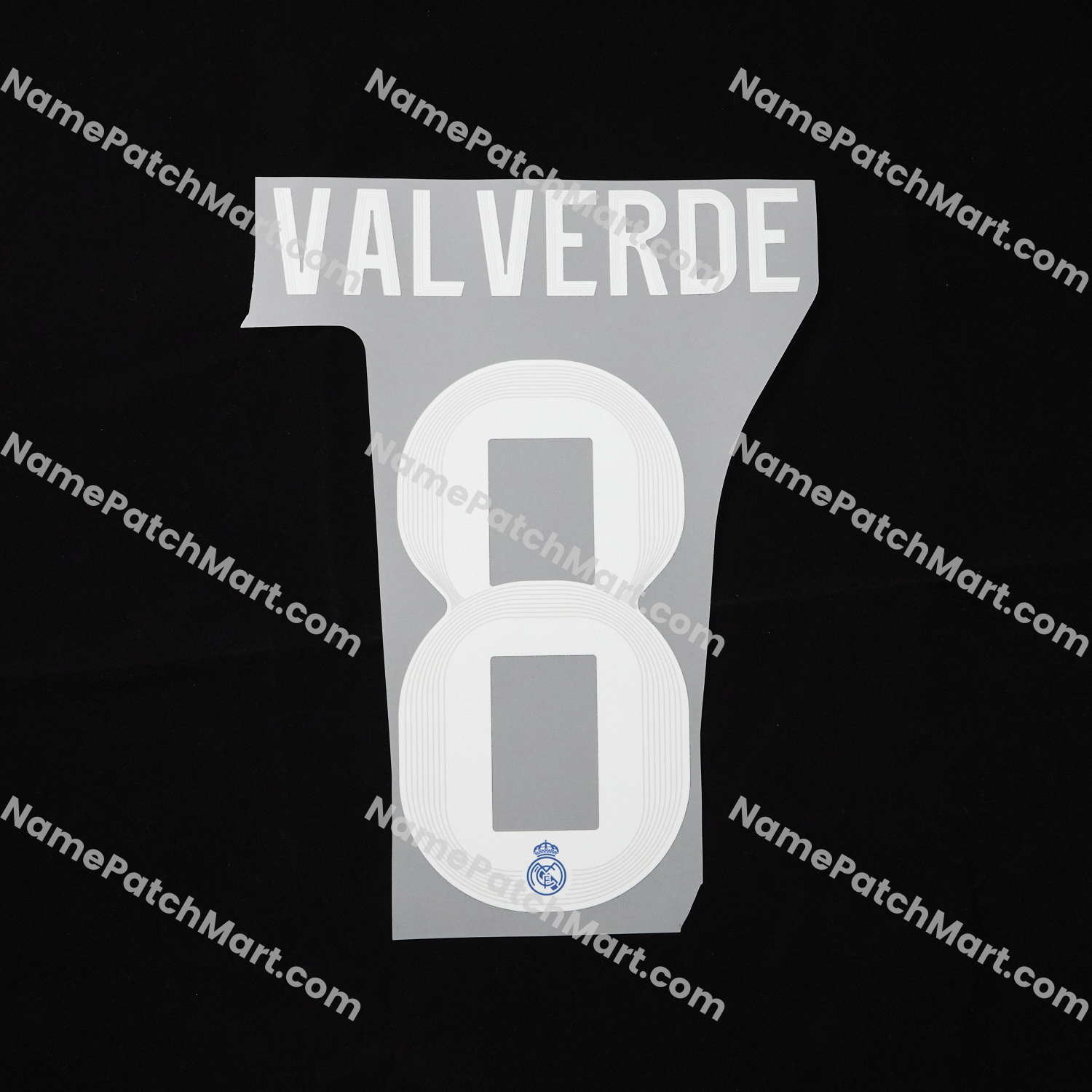 Valverde #8 (Champions League) - Real Madrid 25-26 Third  | Name Number Set - NamePatchMart.COM