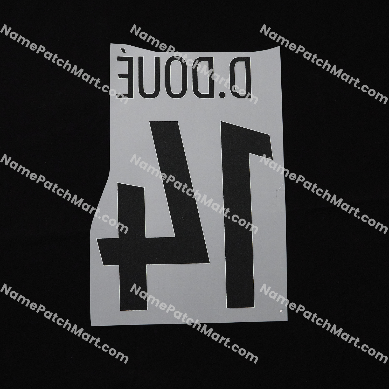 D. Doué #14 (Champions League) - Paris Saint-Germain PSG 25-26 Home  | Name Number Set - NamePatchMart.COM
