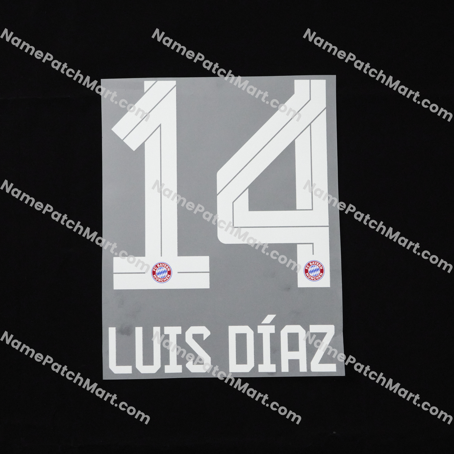 Luis Díaz #14 - Bayern Munich 25-26 Home  | Name Number Set - NamePatchMart.COM