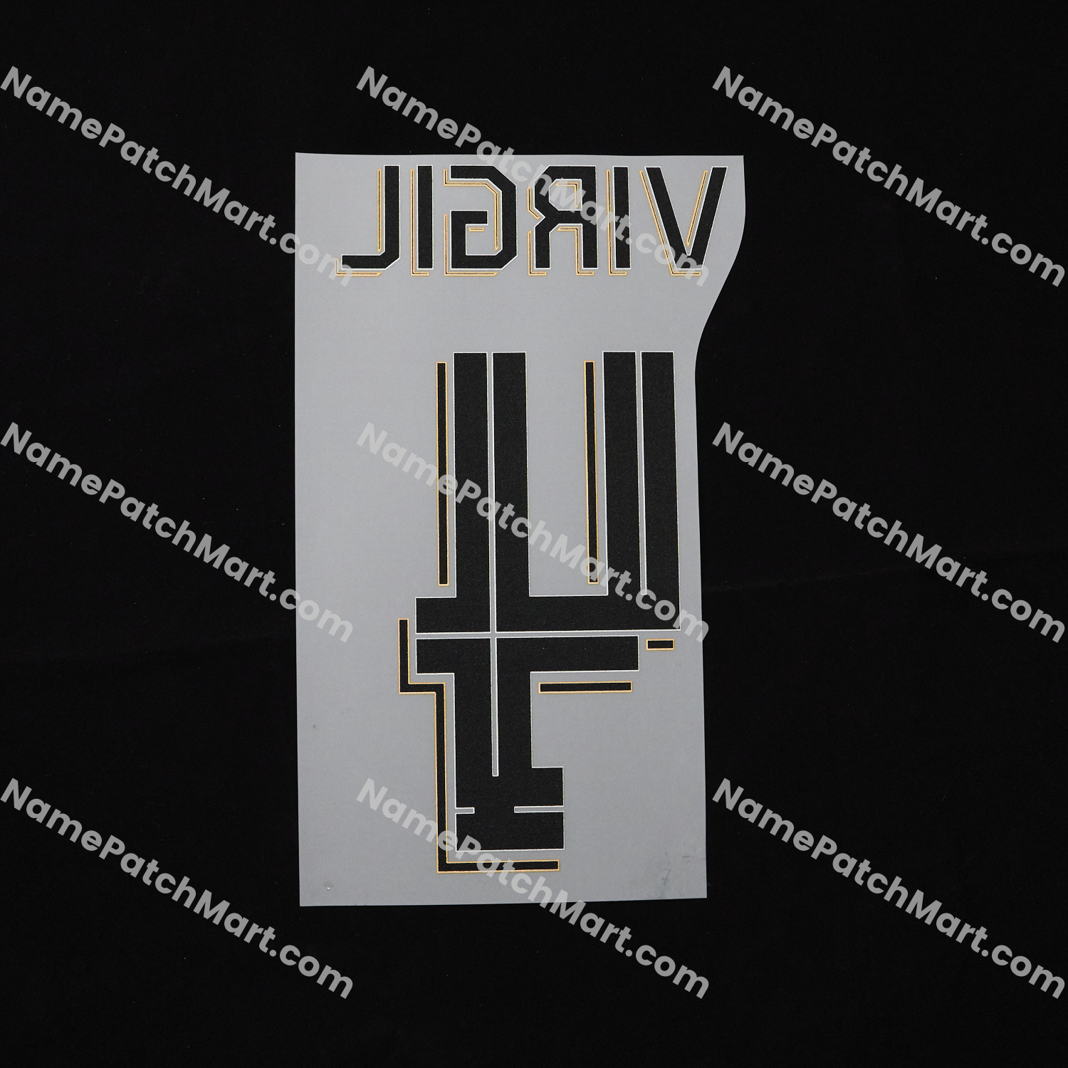 Virgil #4 (Champions League) - Liverpool 25-26 Home  | Name Number Set - NamePatchMart.COM