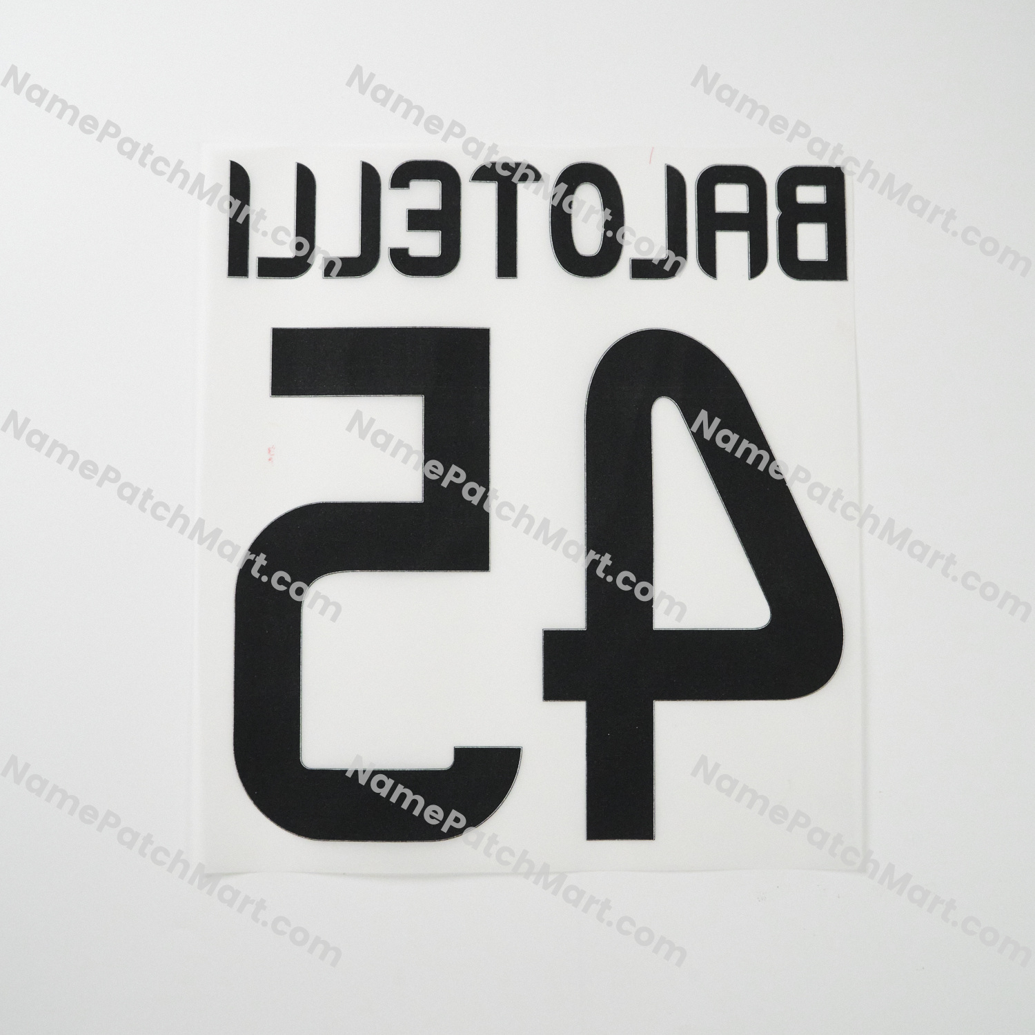 Balotelli #45 - AC Milan 2013-14 Home  | Name Number Set - NamePatchMart.COM
