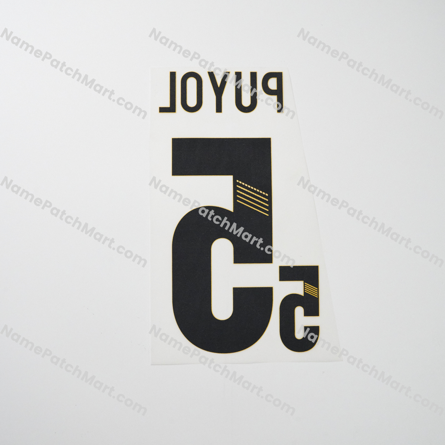 Puyol #5 - Spain 2012 Home  | Name Number Set - NamePatchMart.COM