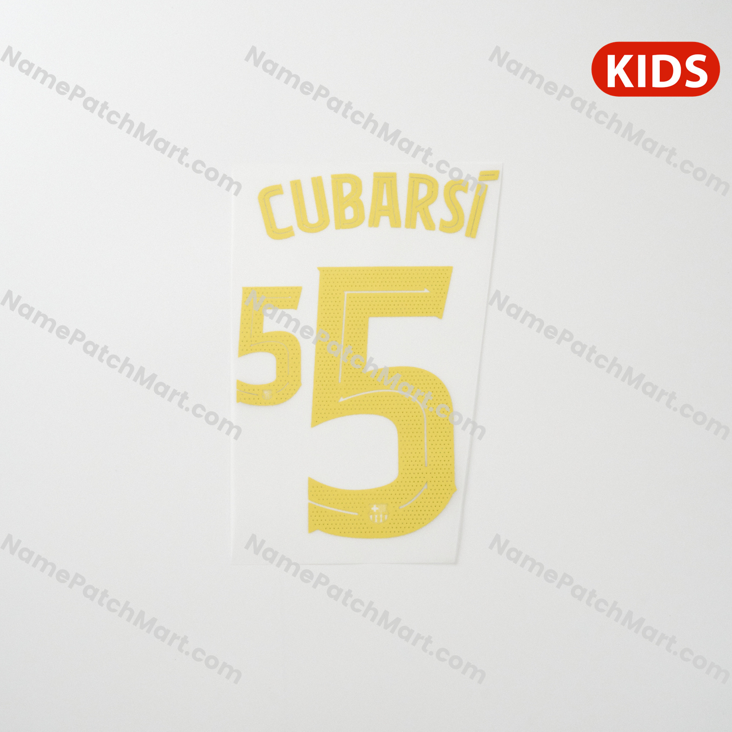 Cubarsí #5 (Champions League) - Barcelona 25-26 Home KIDS  | Name Number Set - NamePatchMart.COM