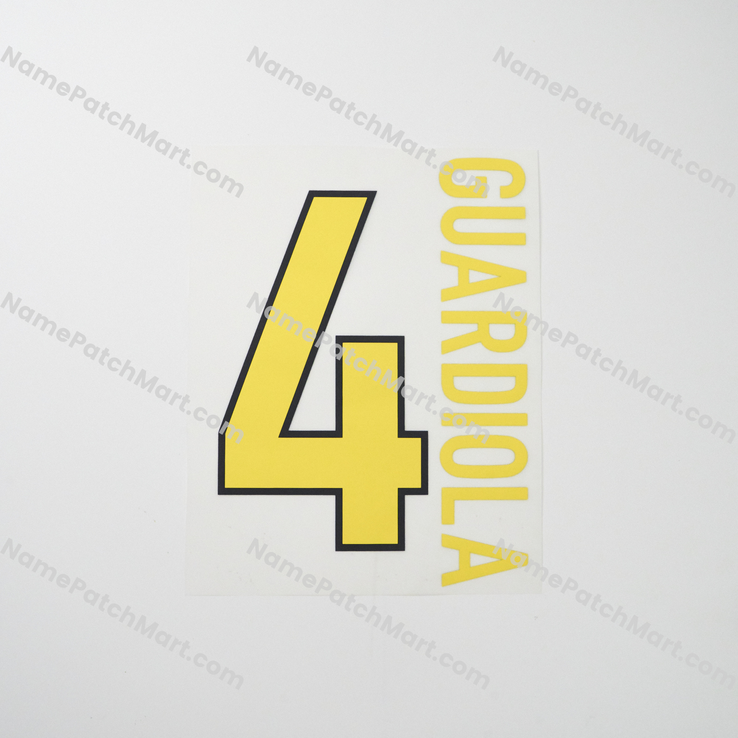 Guardiola #4 - Barcelona 1998-99 Home  | Name Number Set - NamePatchMart.COM