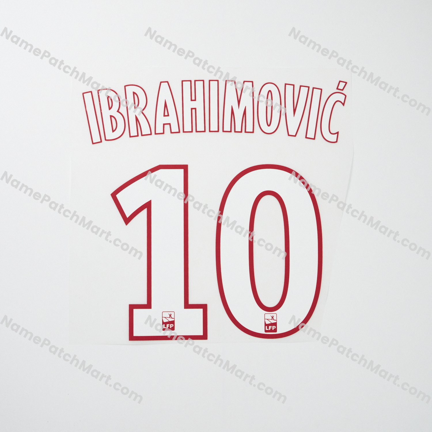 Ibrahimović #10 - Paris Saint-Germain PSG 2017-18 Home  | Name Number Set - NamePatchMart.COM