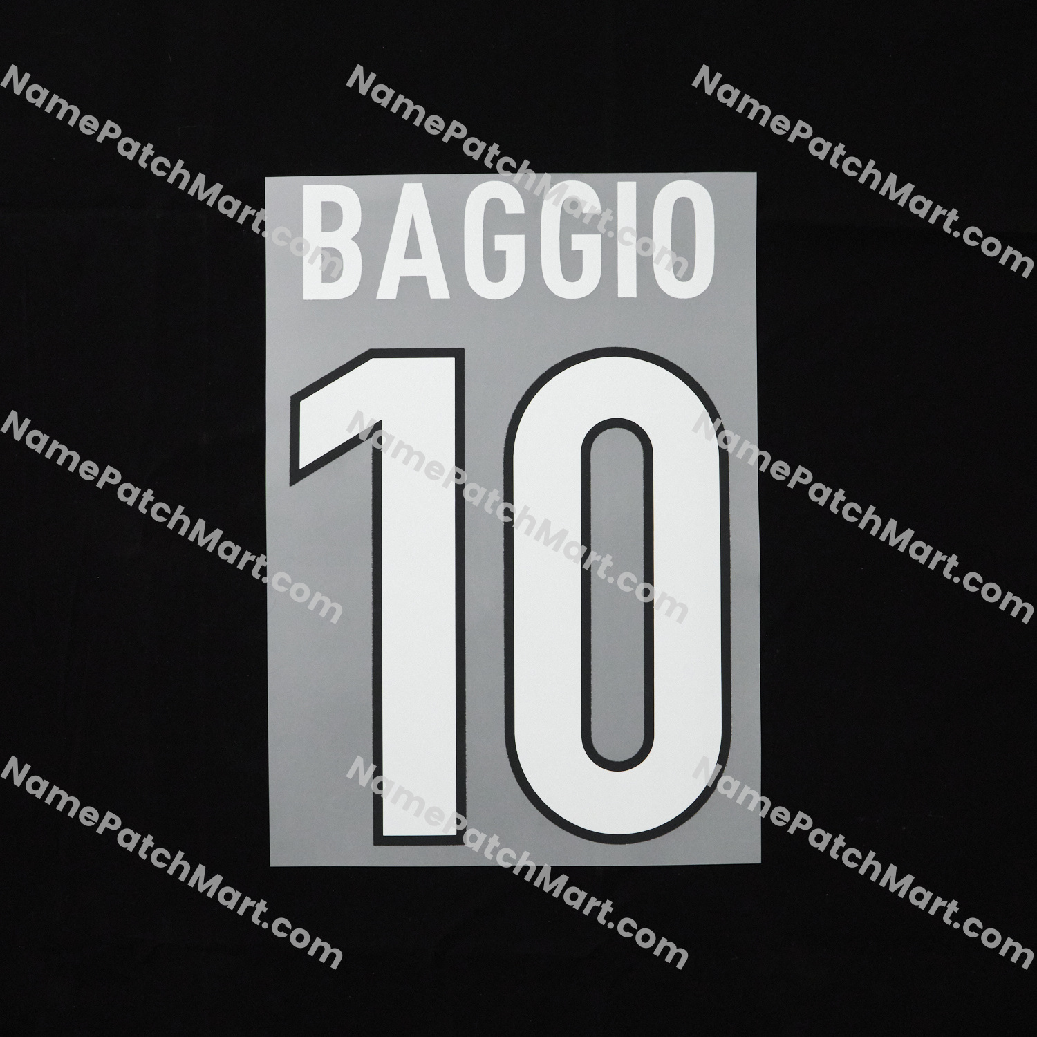Baggio #10 - Inter Milan 1998-99 Home  | Name Number Set - NamePatchMart.COM