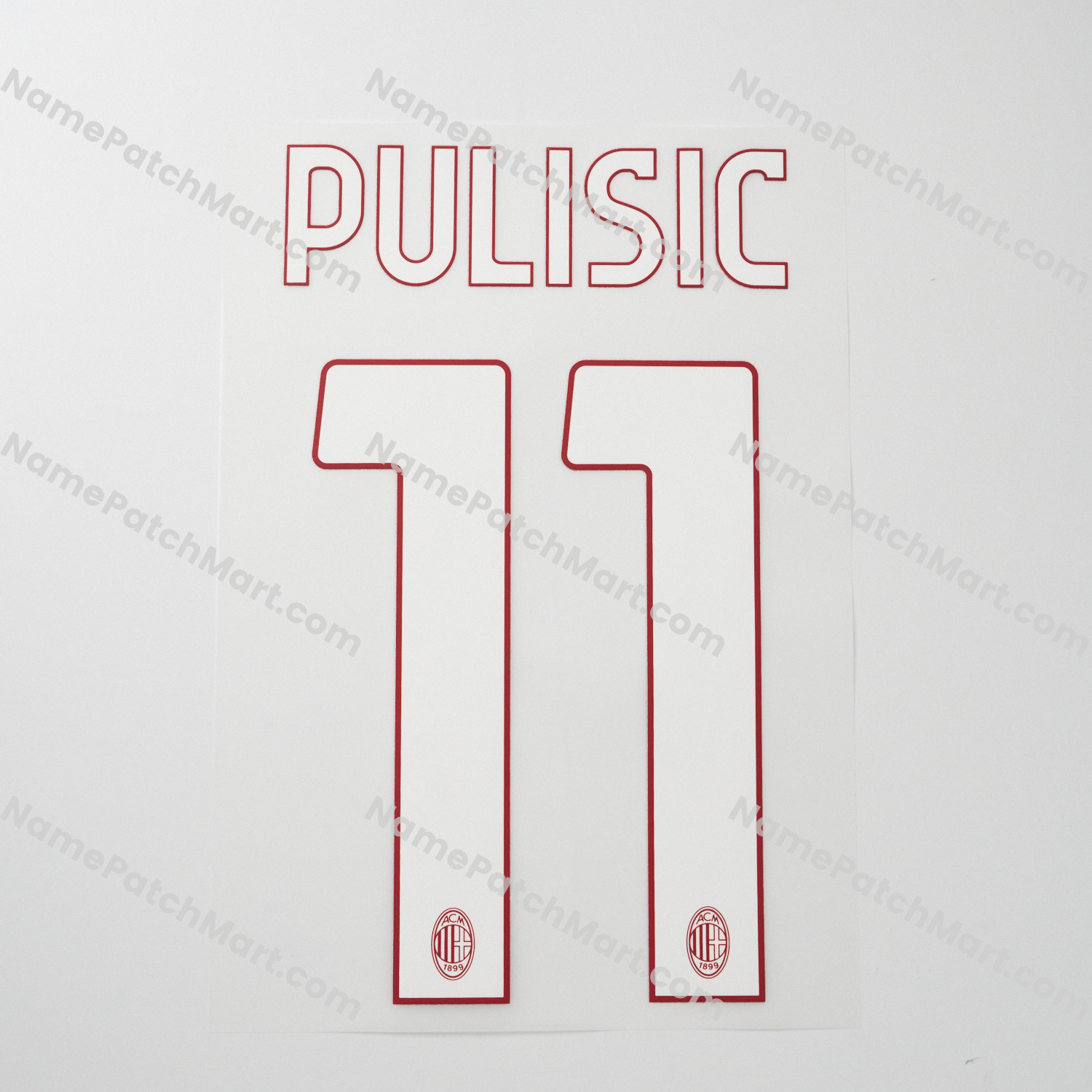 Pulisic #11 - AC Milan 25-26 Home  | Name Number Set - NamePatchMart.COM