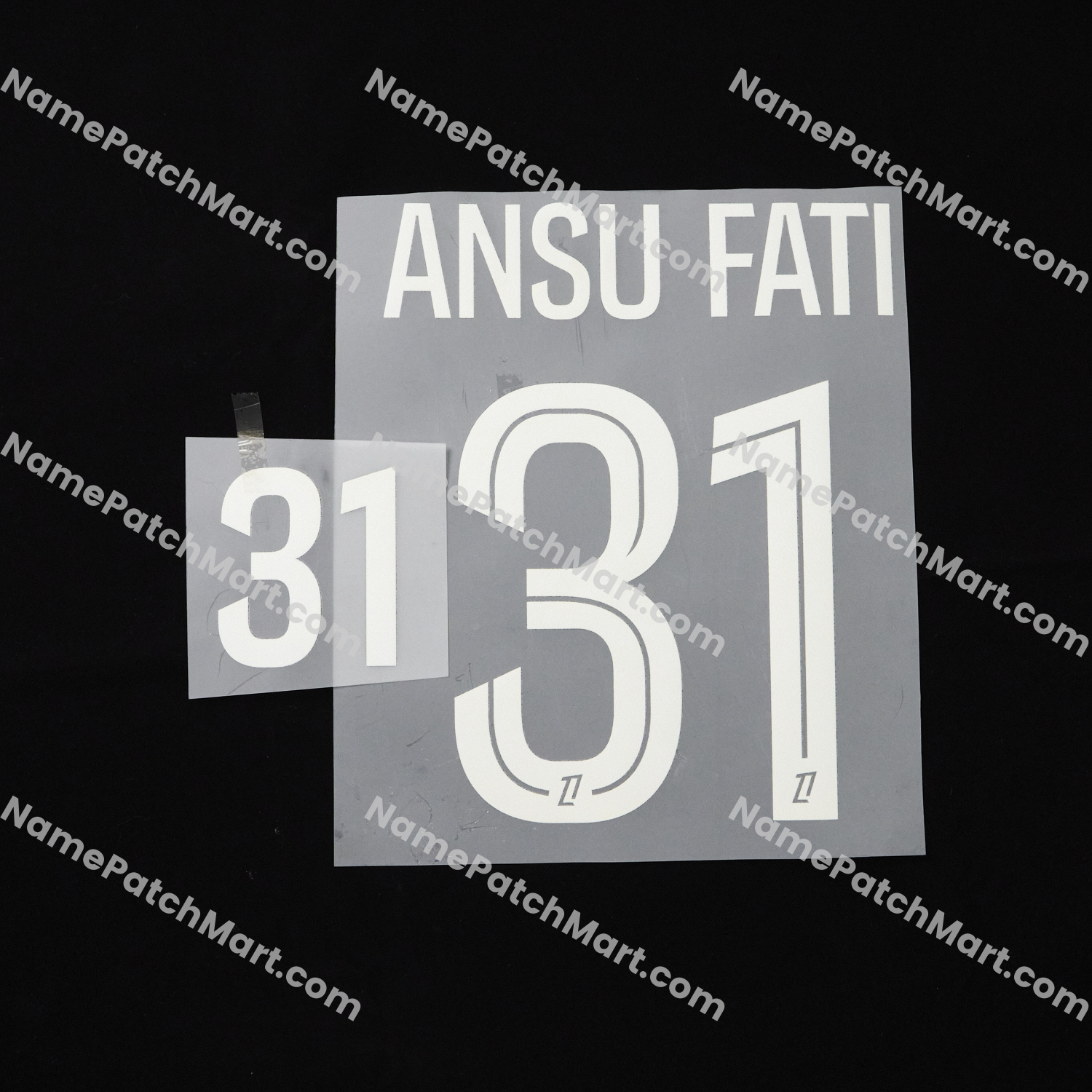 Ansu Fati #31 (Ligue 1) - AS Monaco 25-26 Third  | Name Number Set - NamePatchMart.COM