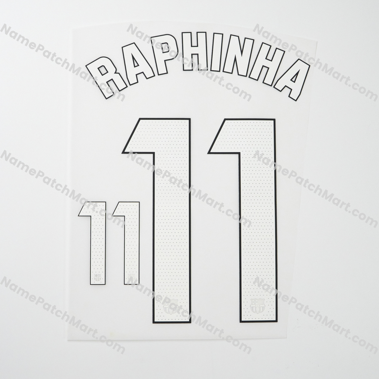 Raphinha #11 (La Liga) - Barcelona 25-26 Third  | Name Number Set - NamePatchMart.COM