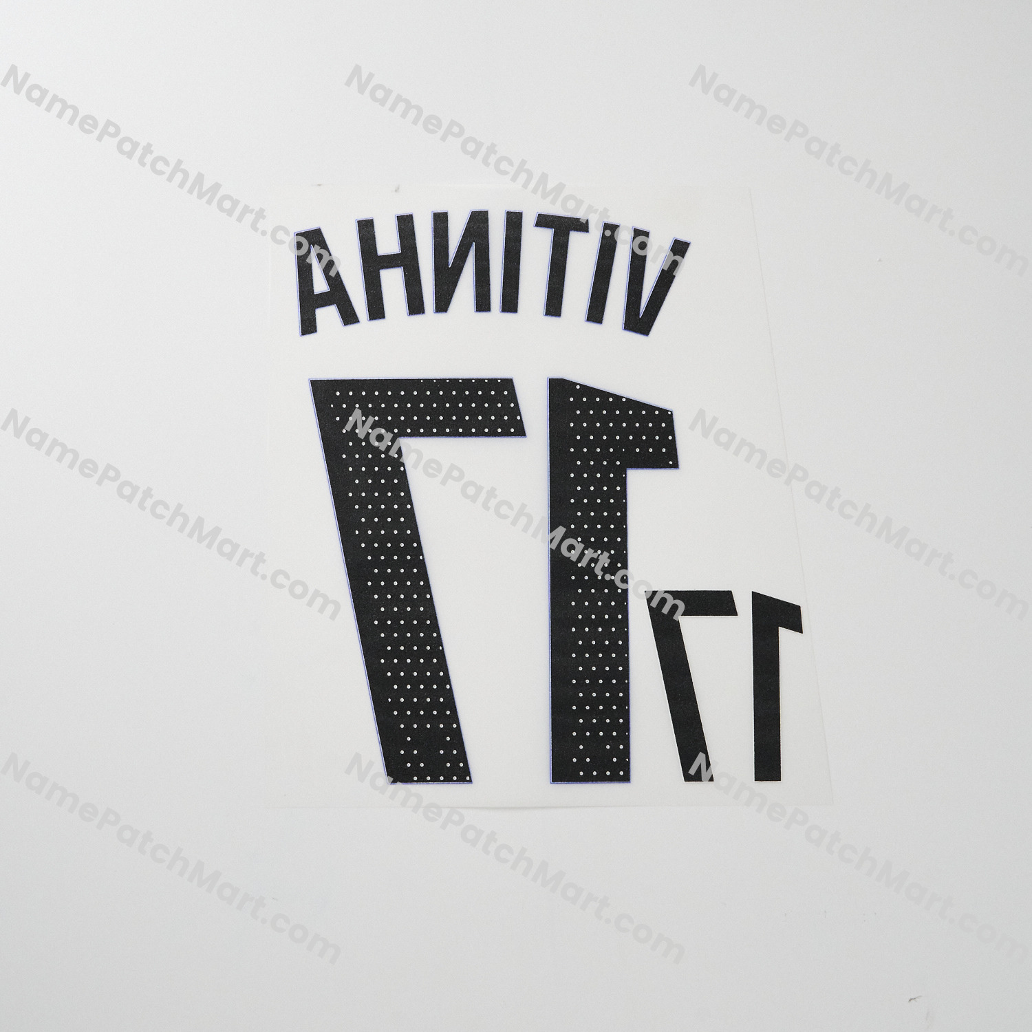 Vitinha #17 (Ligue 1) - Paris Saint-Germain PSG25-26Third KIDS  | Name Number Set - NamePatchMart.COM