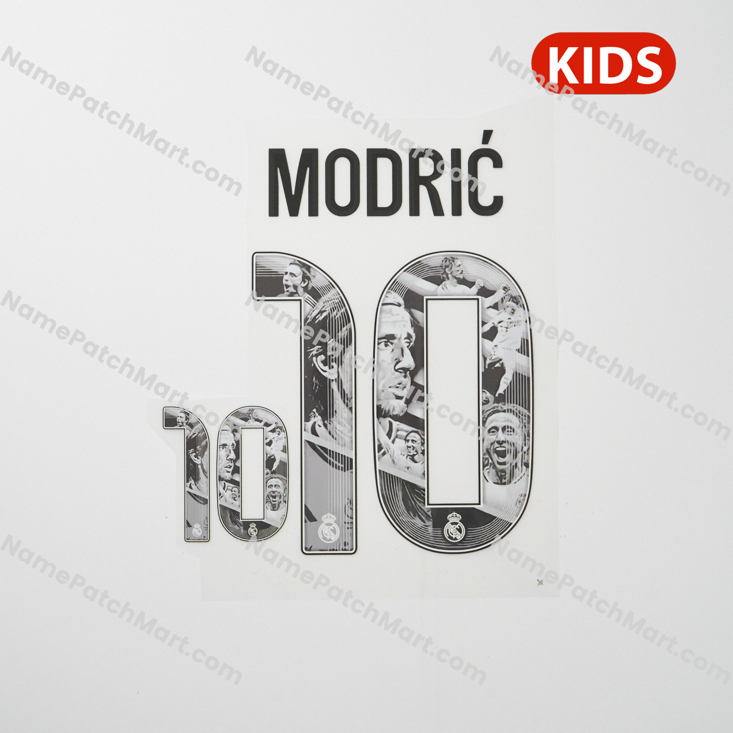 KIDS Modrić #10 - Real Madrid 25-26 Silhouette Special  | Name Number Set - NamePatchMart.COM