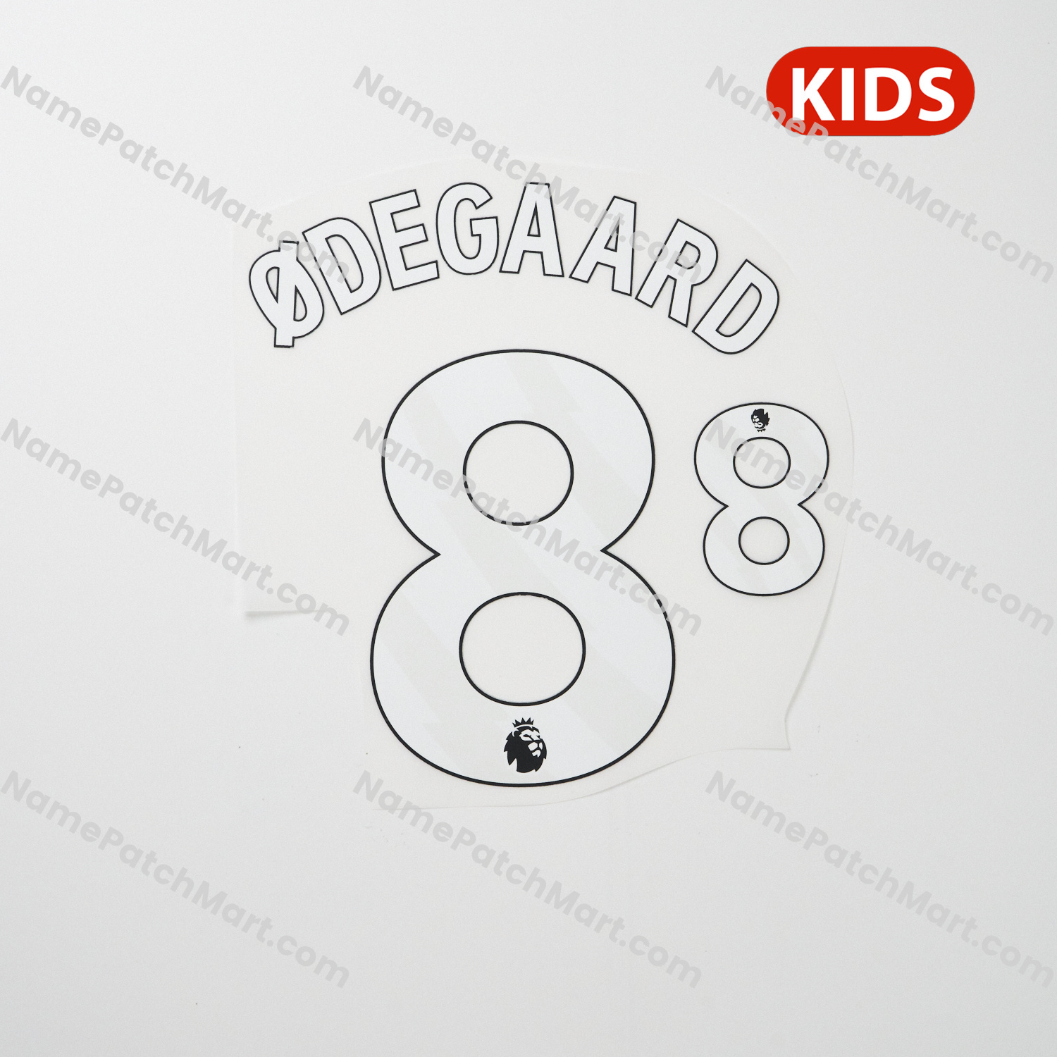 KIDS Ødegaard #8 - Arsenal 25-26 Home and Away  | Name Number Set - NamePatchMart.COM