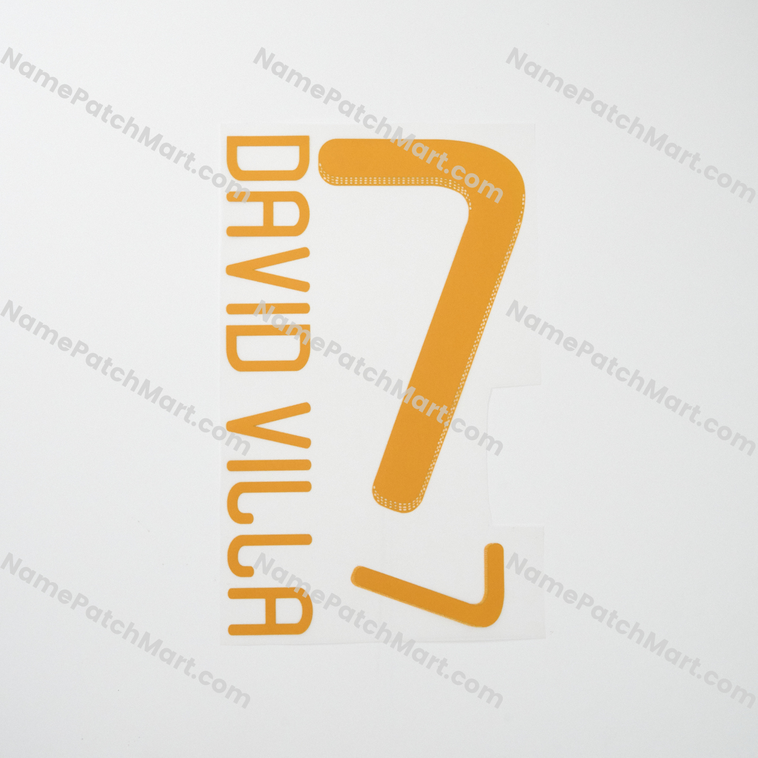 David Villa #7 - Spain 2010 Home and Away  | Name Number Set - NamePatchMart.COM