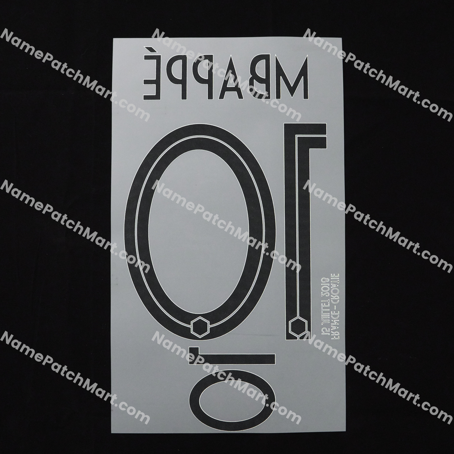 Mbappé #10 - France 2018 Home  | Name Number Set - NamePatchMart.COM