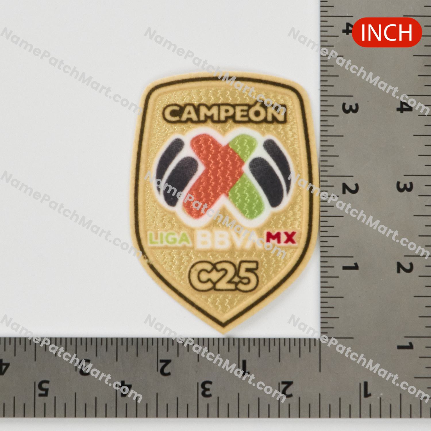 Toluca Liga MX C25 Campeon Patch  | Name Number Set - NamePatchMart.COM