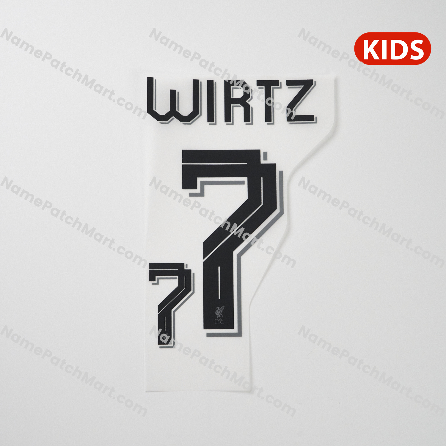KIDS Wirtz #7 (Champions League) - Liverpool 25-26 Away  | Name Number Set - NamePatchMart.COM
