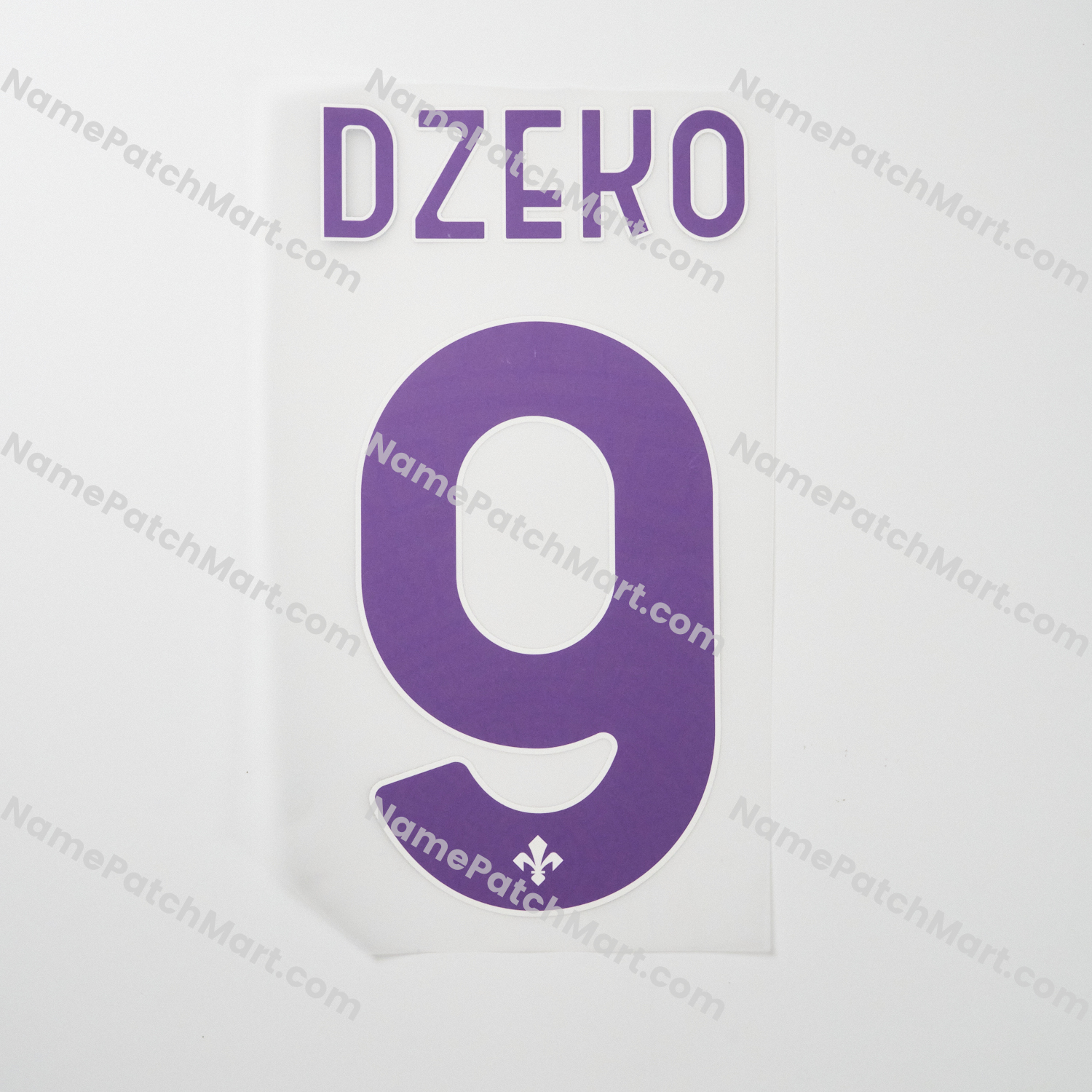 Dzeko #9 - Fiorentina 25-26 Away  | Name Number Set - NamePatchMart.COM