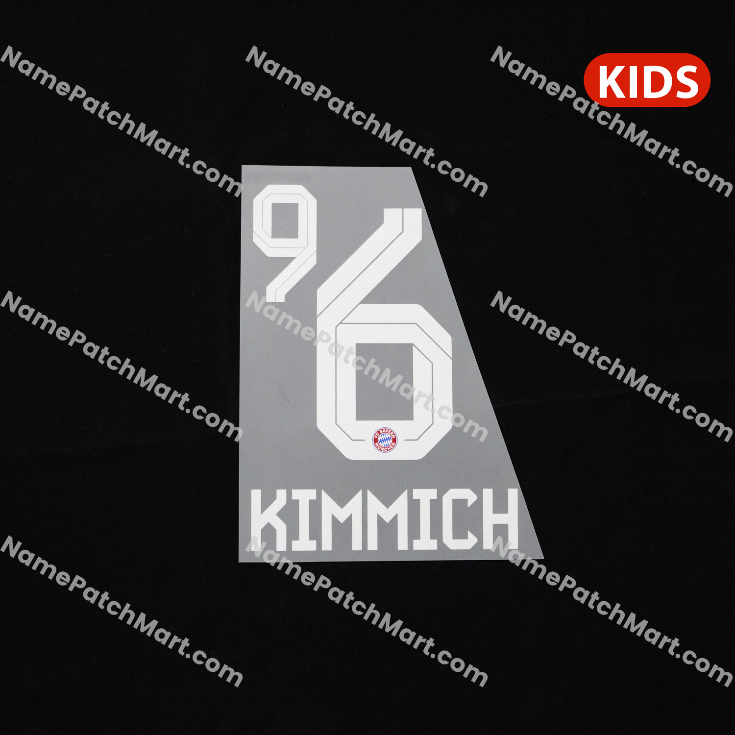 KIDS Kimmich #6 - Bayern Munich 25-26 Home  | Name Number Set - NamePatchMart.COM