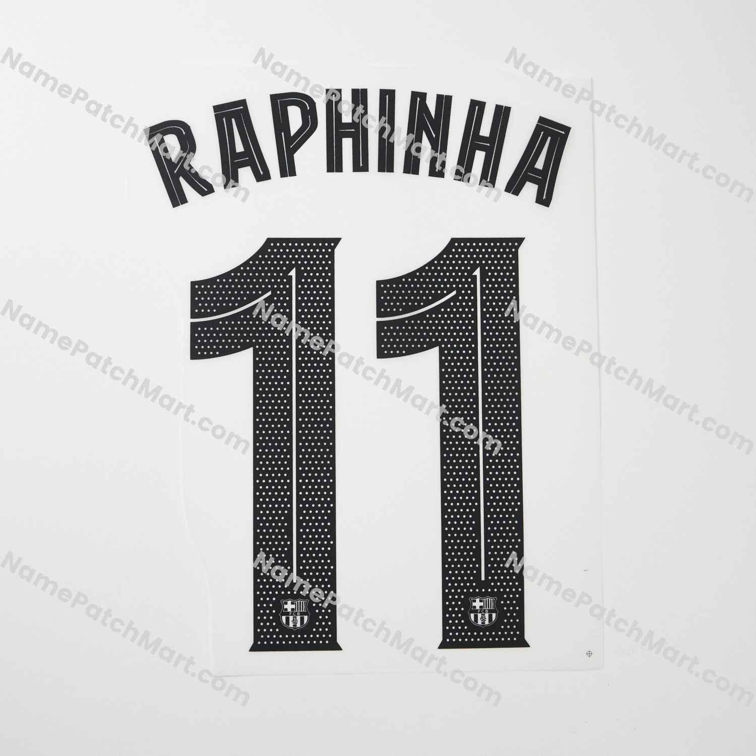 Raphinha #11 (Champions League) - Barcelona 25-26 Away  | Name Number Set - NamePatchMart.COM