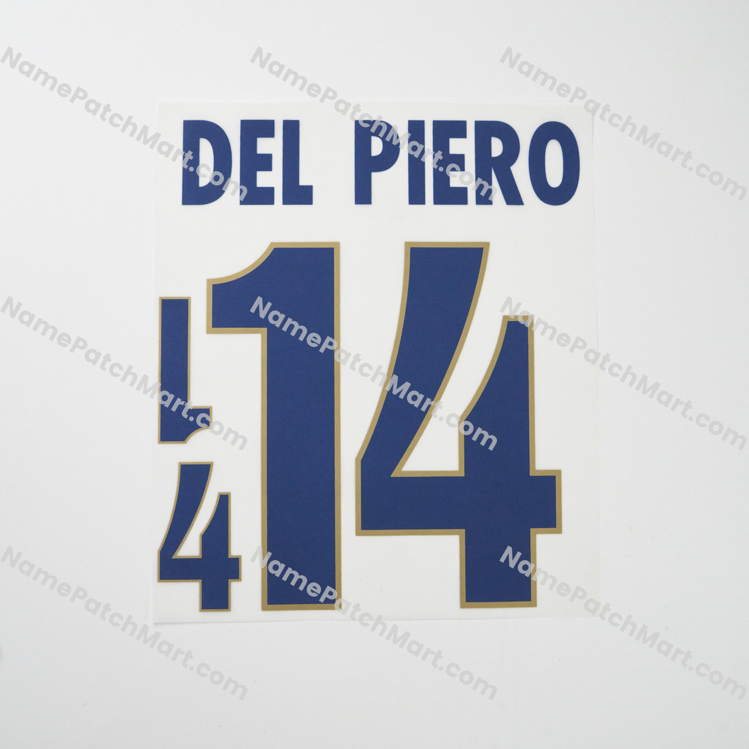 Del Piero #14 - Italy 1996 Away  | Name Number Set - NamePatchMart.COM