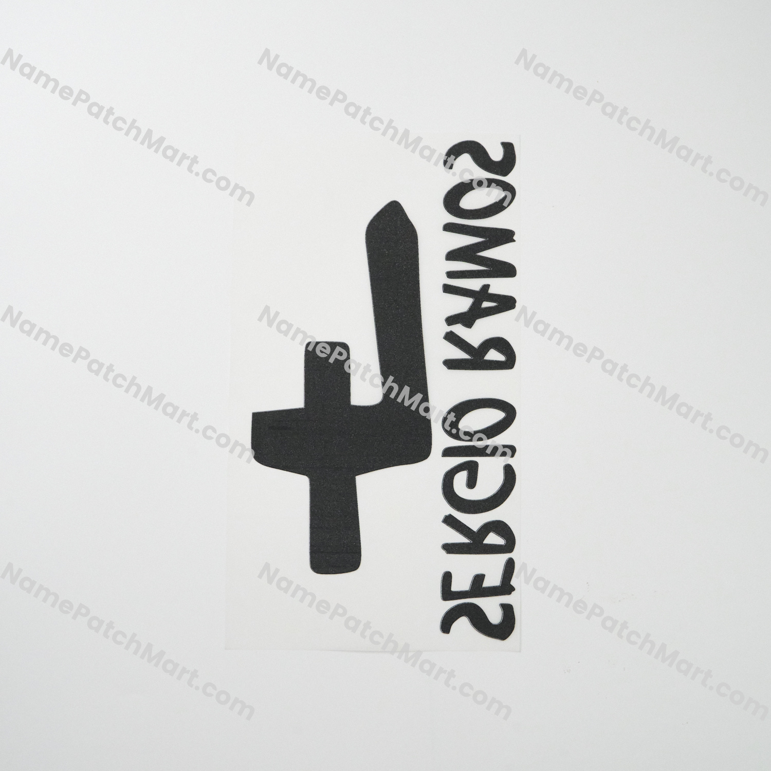 Sergio Ramos #4 - Real Madrid 2013-14 Home  | Name Number Set - NamePatchMart.COM