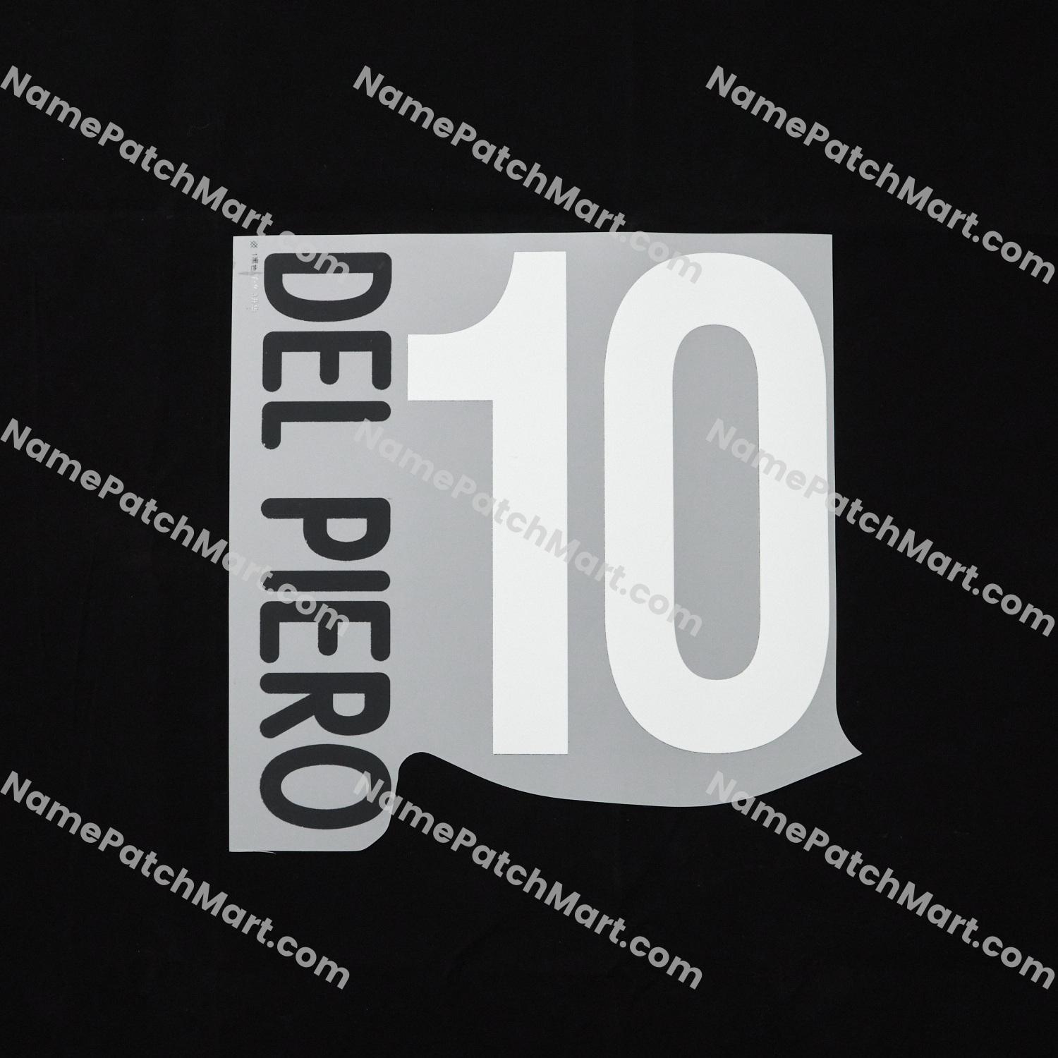 Del Piero #10 - Juventus 2003-04 Home  | Name Number Set - NamePatchMart.COM