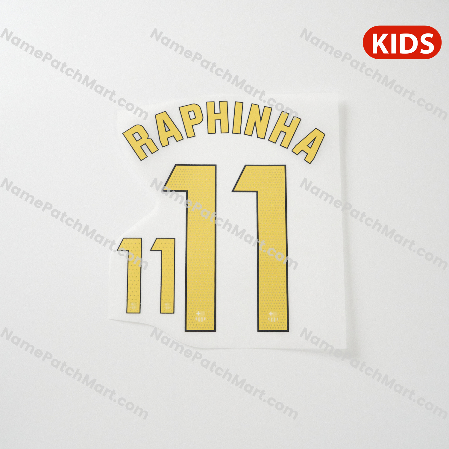 Raphinha #11 (La Liga) - Barcelona 25-26 Home KIDS  | Name Number Set - NamePatchMart.COM