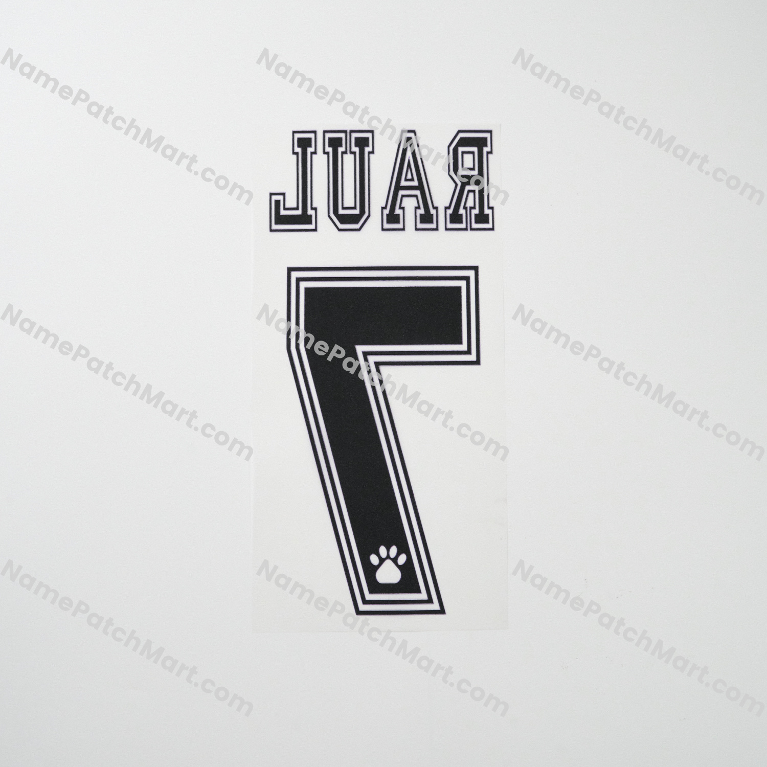 Raúl #7 - Real Madrid 1997-98 Away  | Name Number Set - NamePatchMart.COM