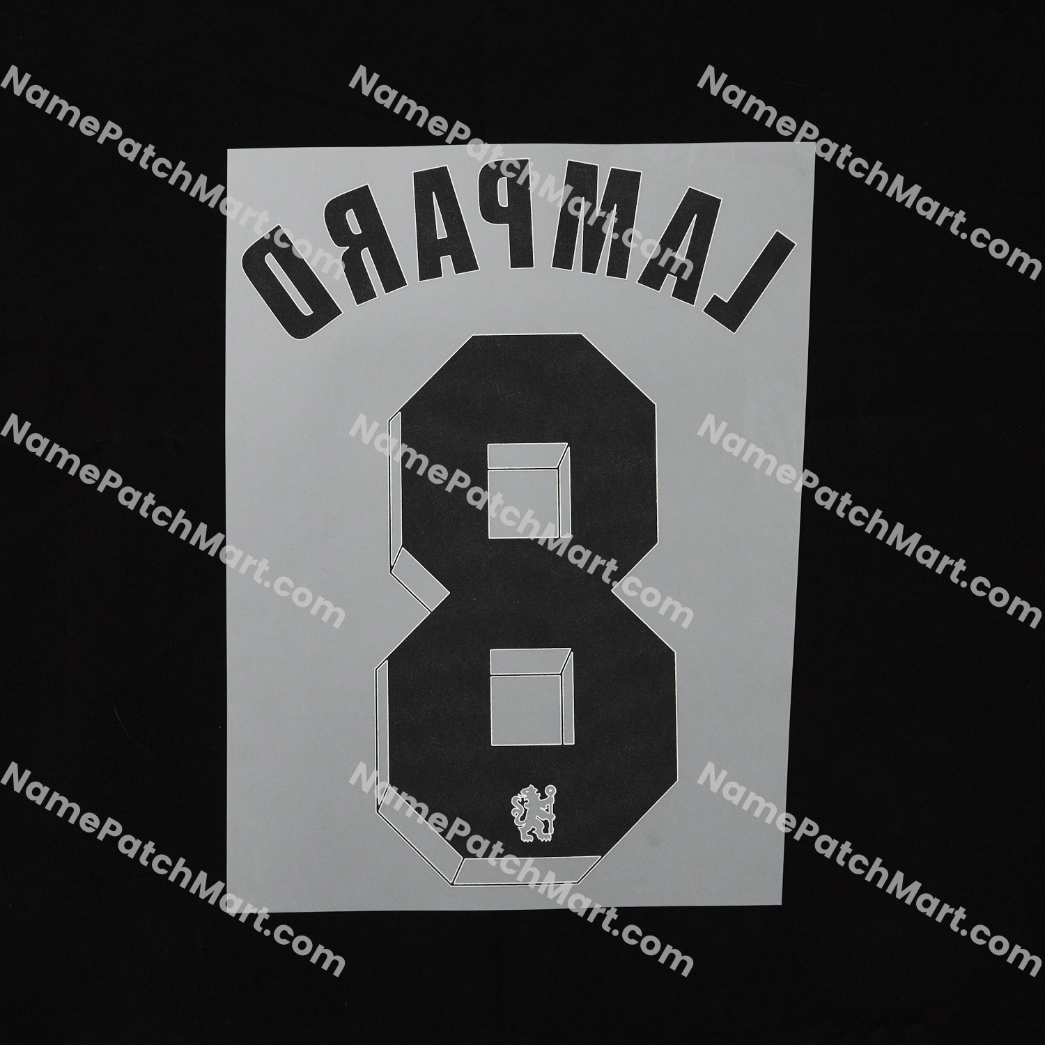 Lampard #8 (Champions League) - Chelsea 2011-12 Home  | Name Number Set - NamePatchMart.COM