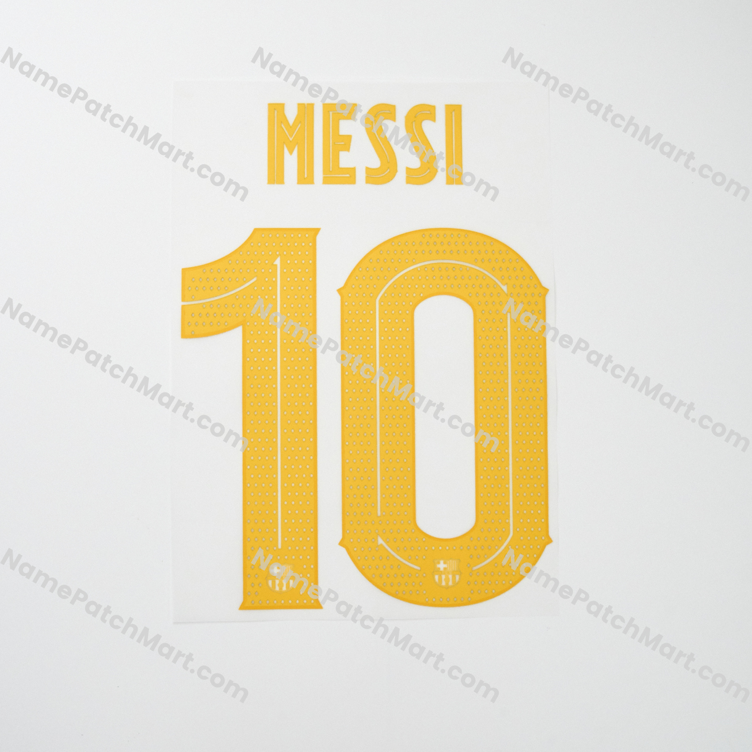 Messi #10 (Champions League) - Barcelona 2020-21 Home  | Name Number Set - NamePatchMart.COM